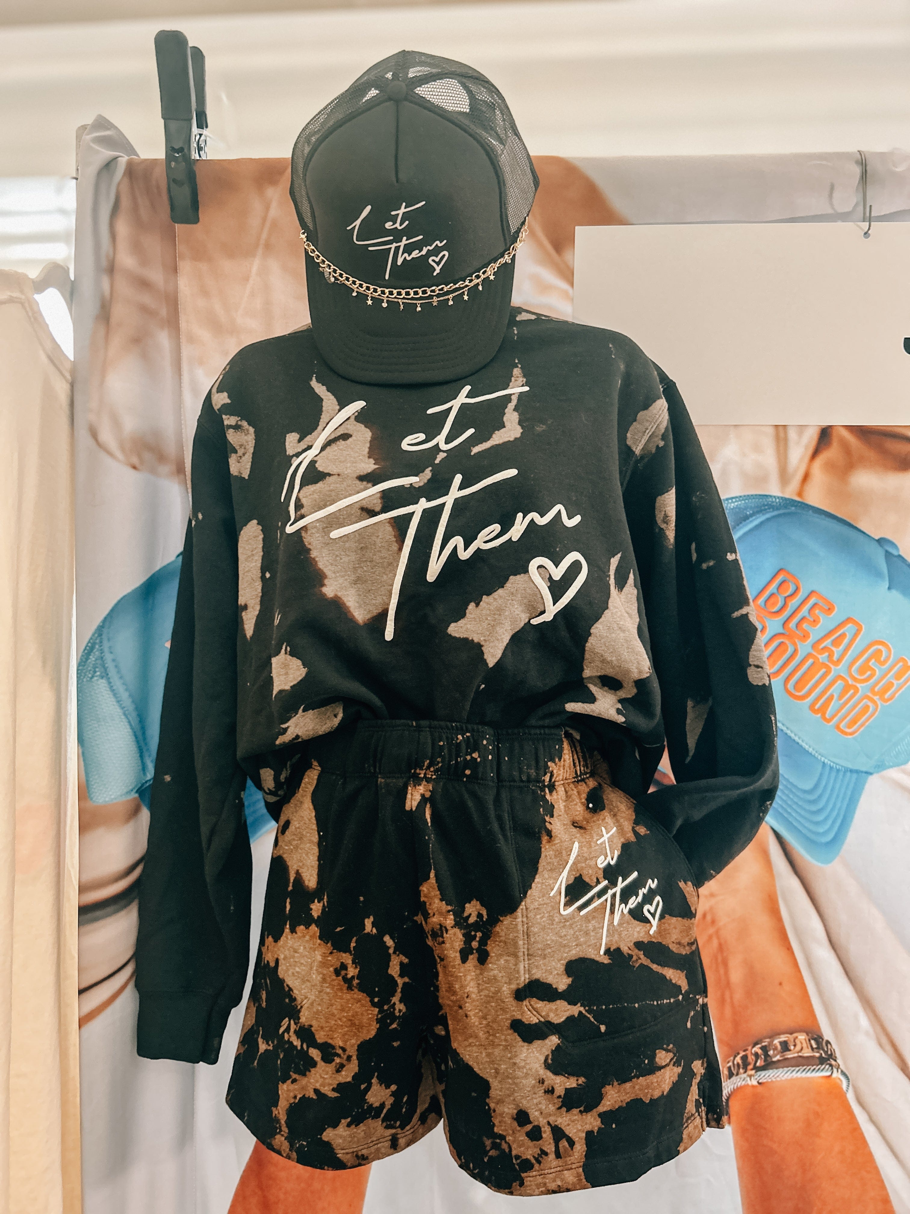 Let Them Black Trucker Hat