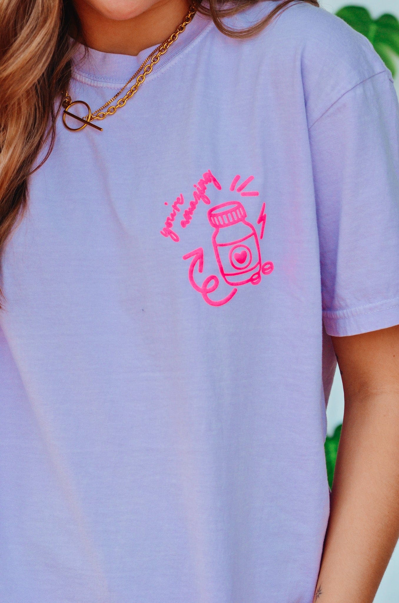 Hot Girls Take Meds Purple Tee