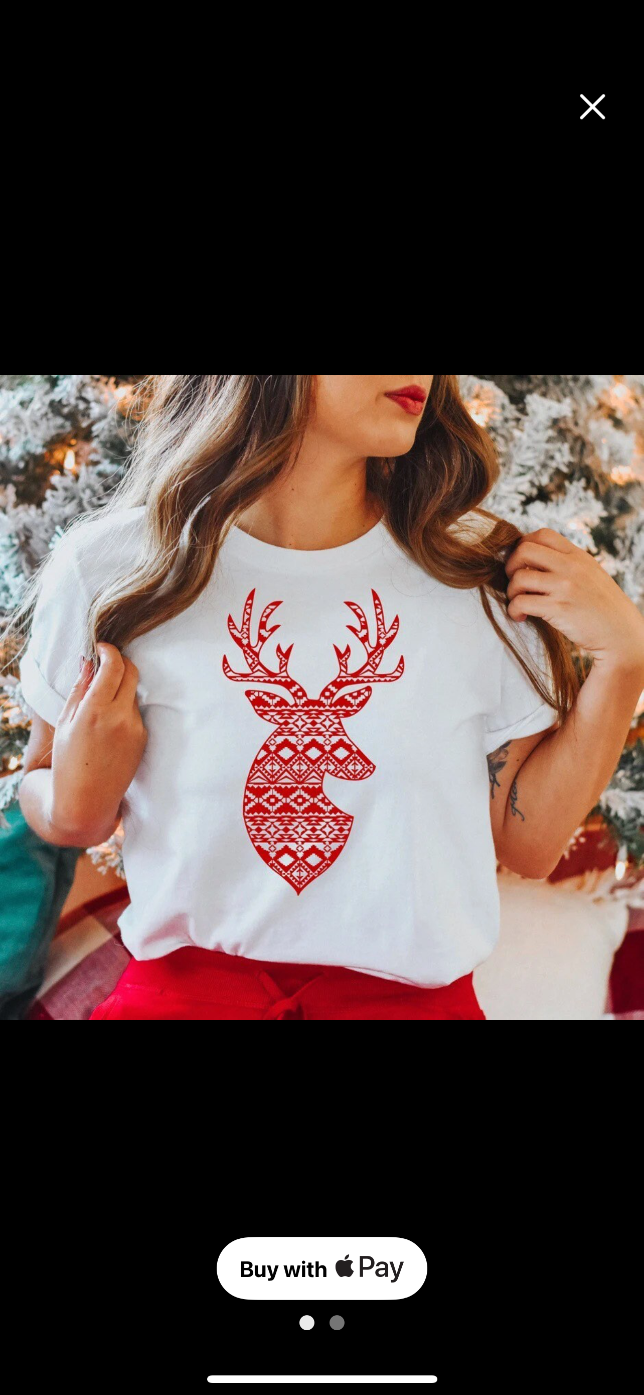 Aztec Reindeer Graphic Tee
