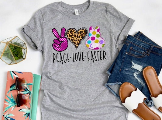 Peace Love Easter Graphic Tee