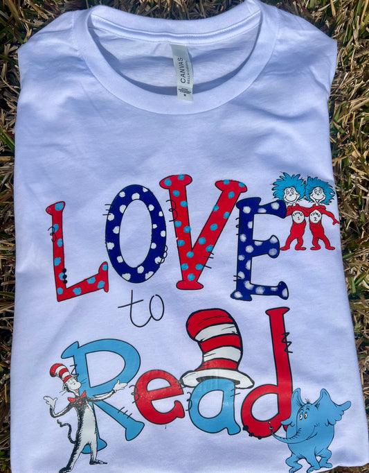Love to Read Dr. Seuss Graphic Tee