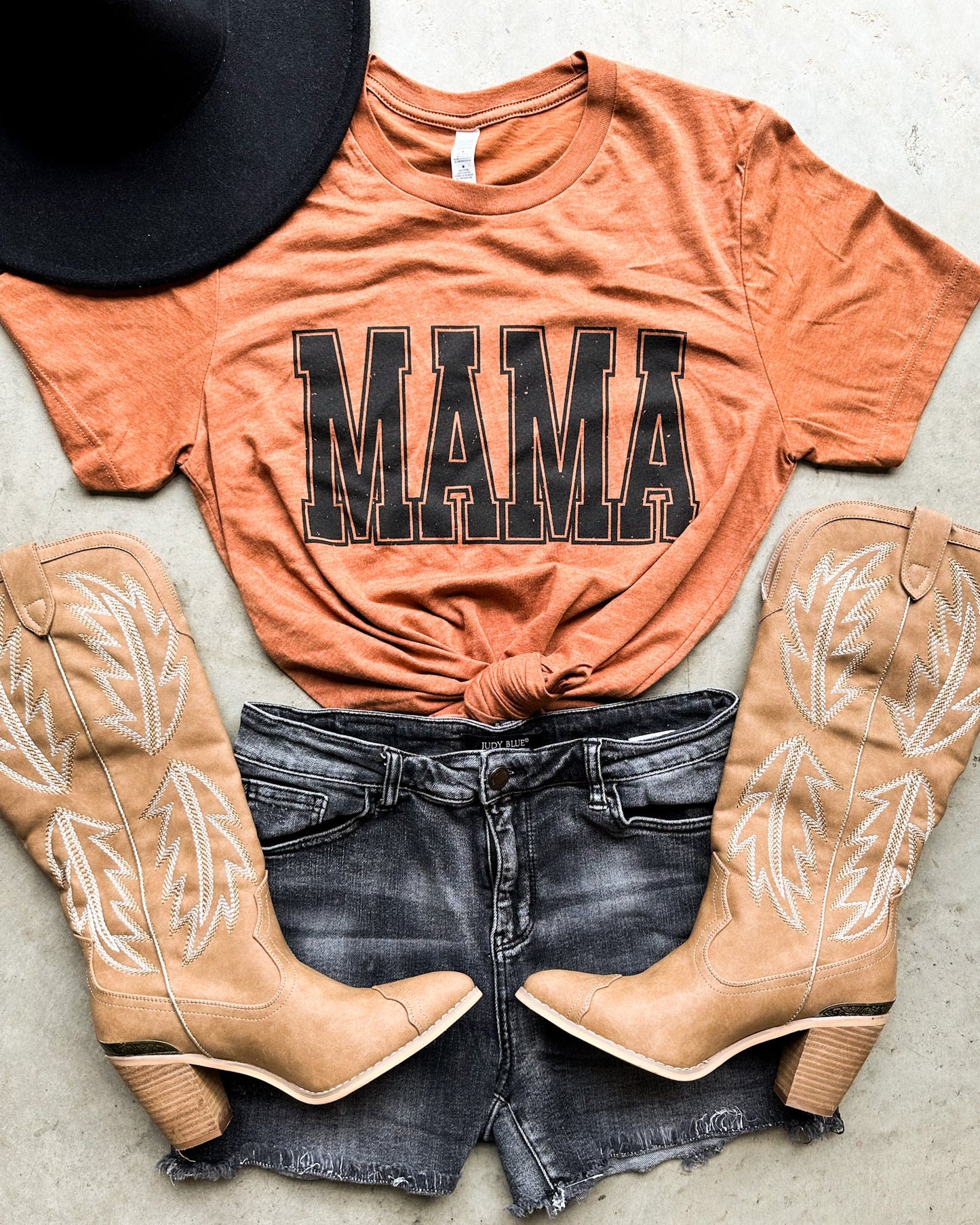 Distressed Mama Autumn Graphic Tee