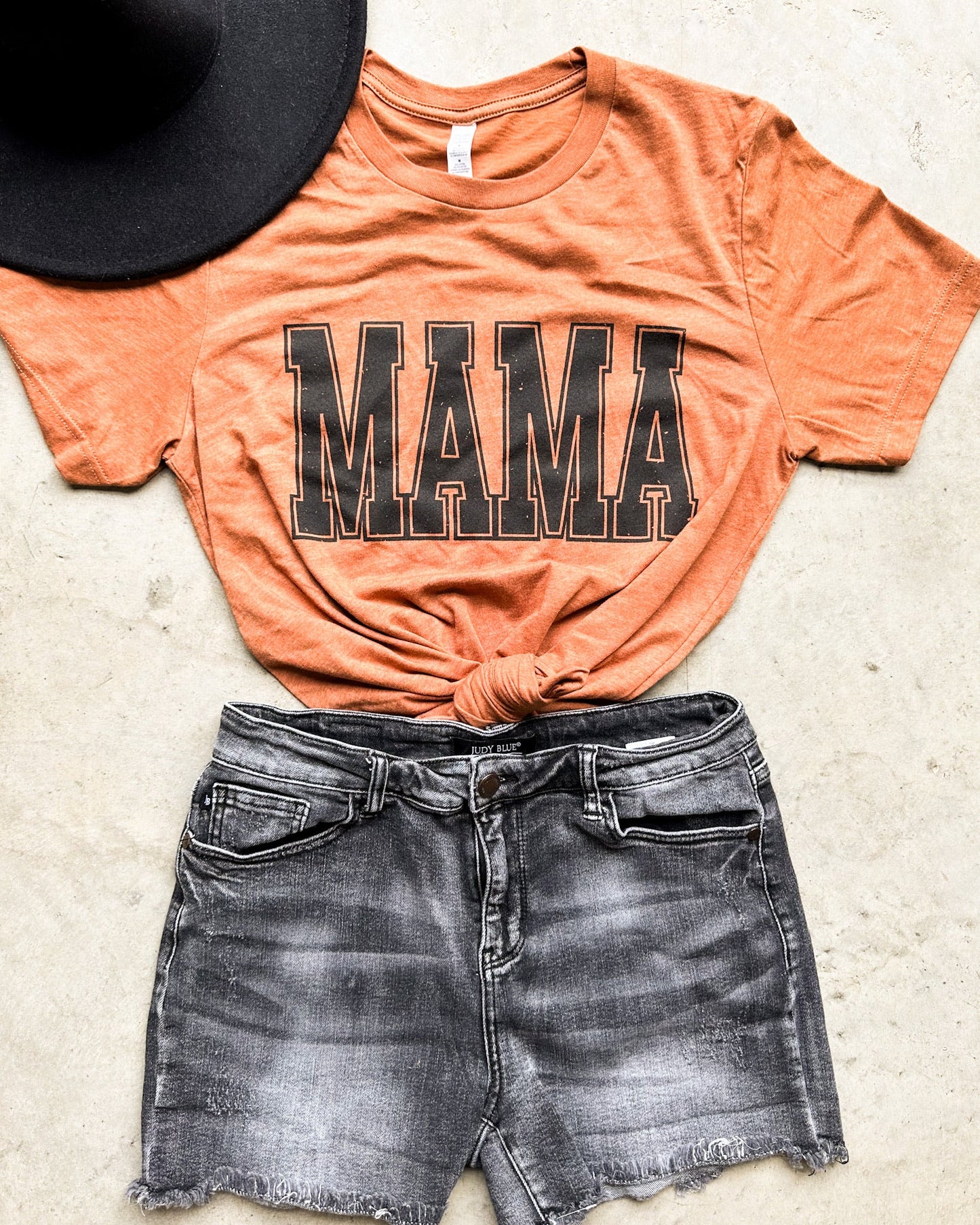 Distressed Mama Autumn Graphic Tee