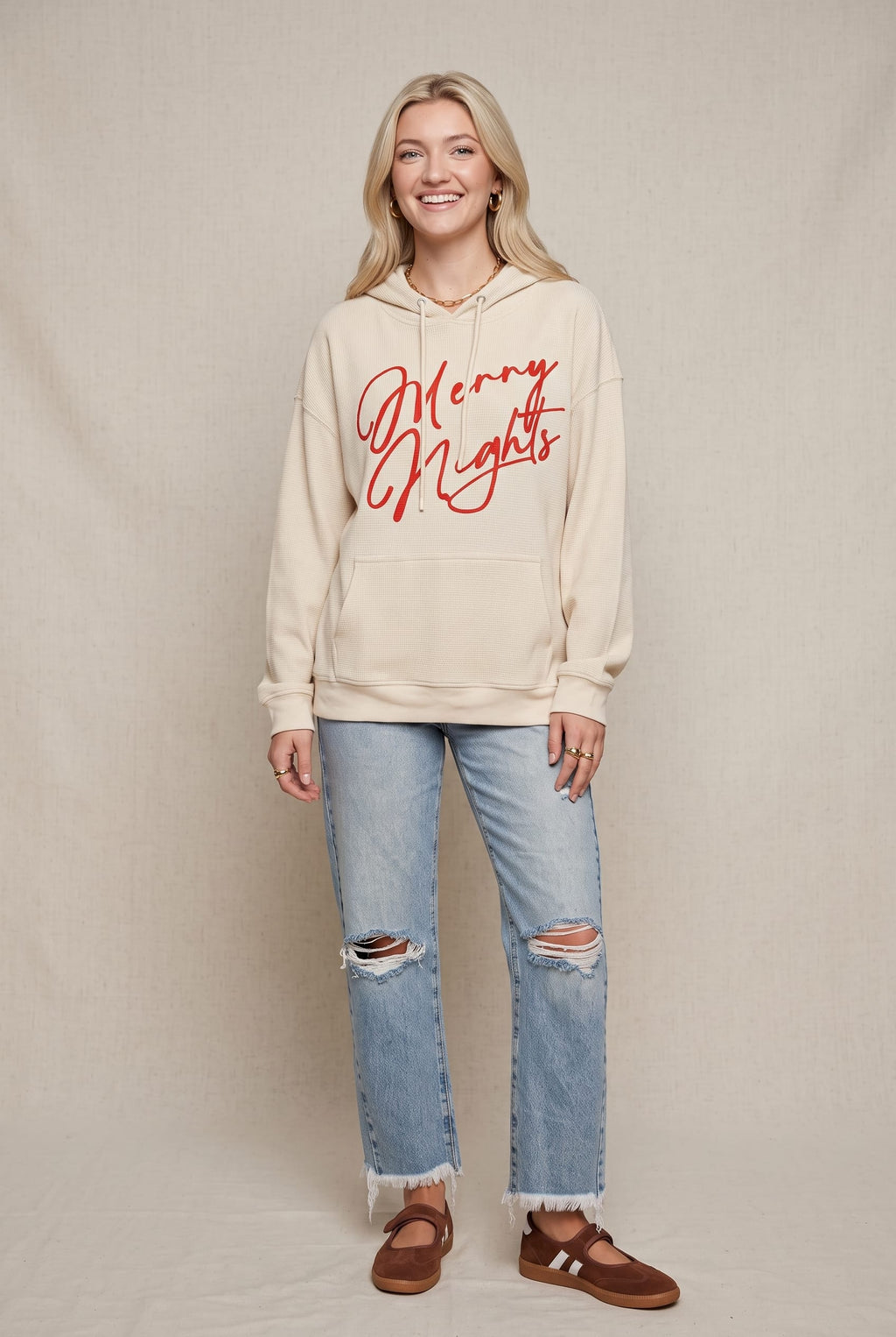 Merry Nights Thermal Hoodie