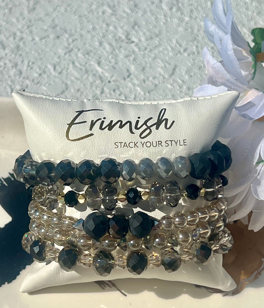 Erimish:  Rush Jar Set - stack of 5 bracelets