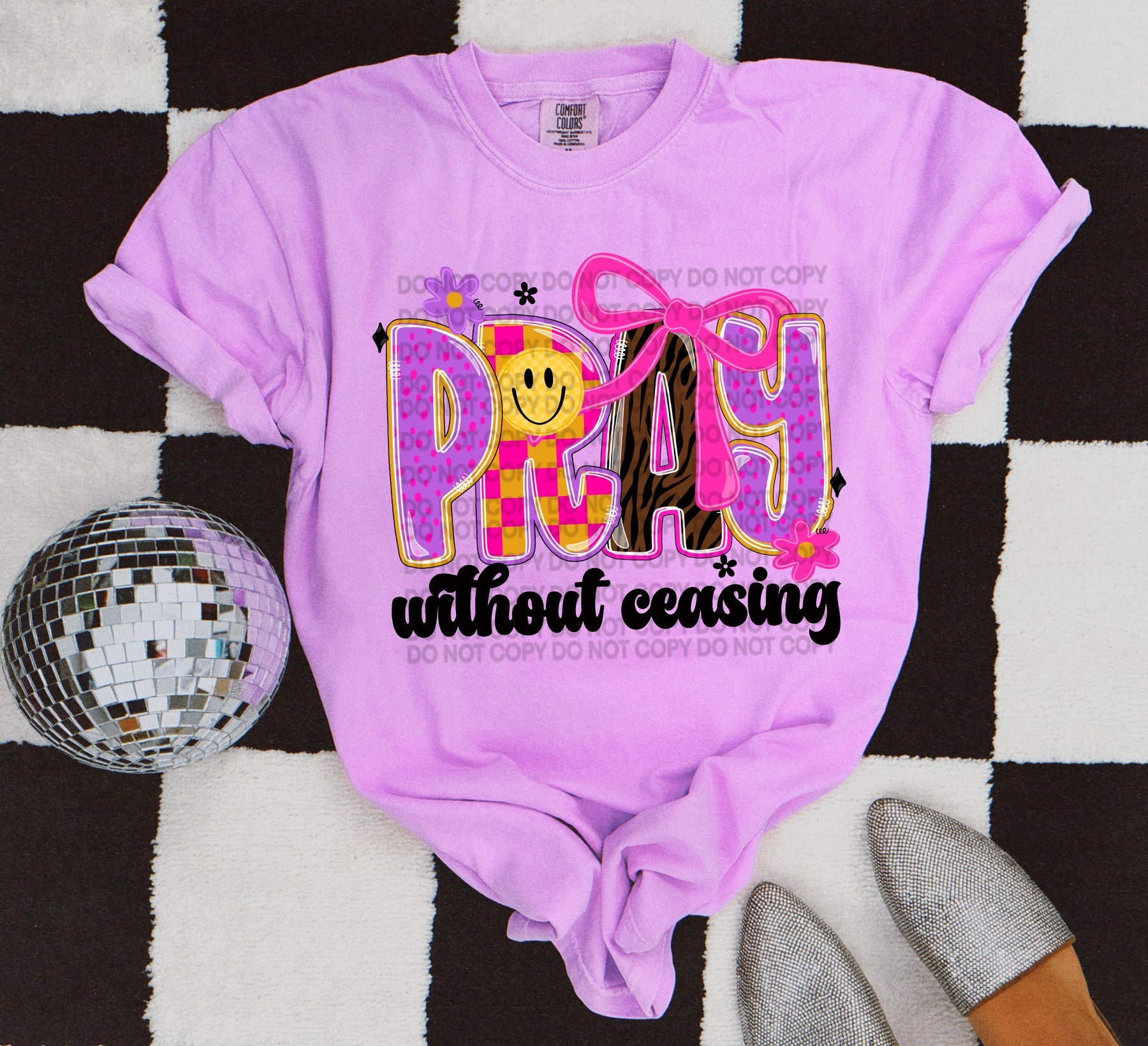 Pray without Ceasing graphic tee