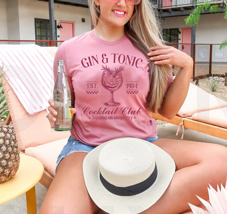 Gin & Tonic Cocktail Club - Graphic Tee