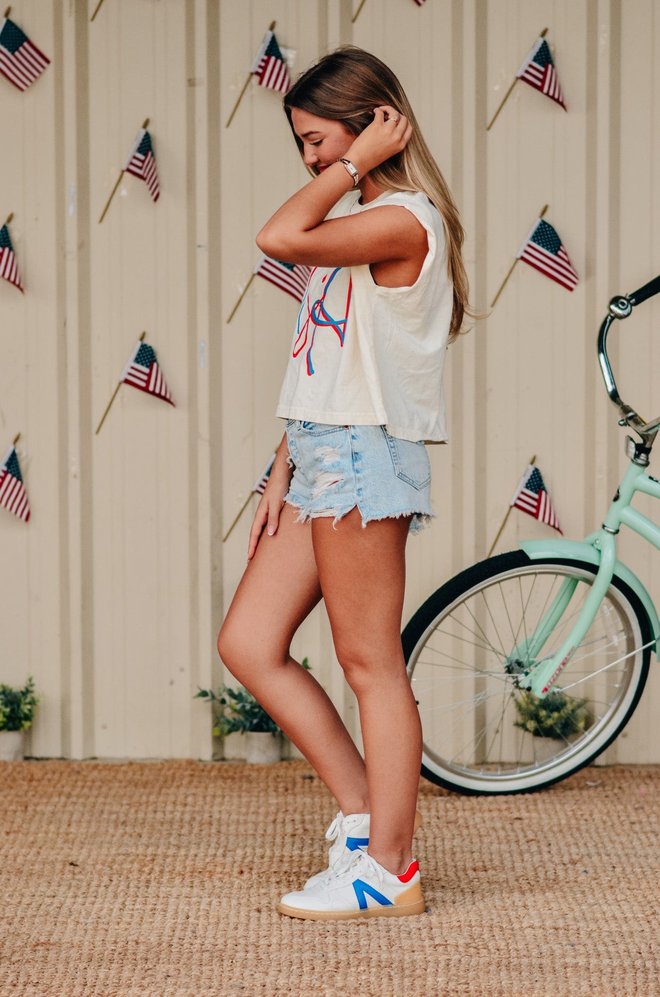 USA Muscle Ivory Tee