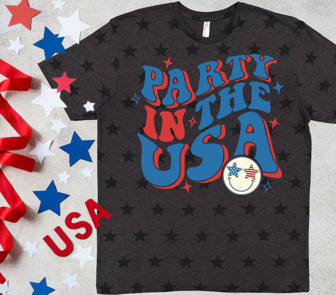 Party in the USA - Star Graphic Tee