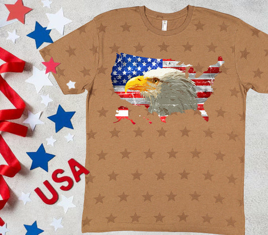 American Eagle Flag - Star Graphic Tee