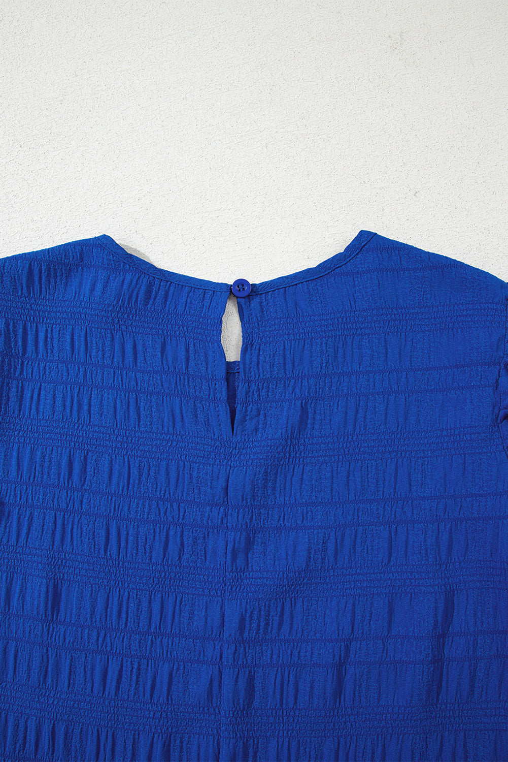 Dark Green Textured Flutter Sleeve Ruffled Mini Dress