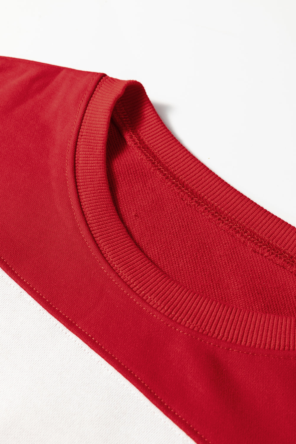Evergreen Colorblock Drop Shoulder Baggy Sweatshirt