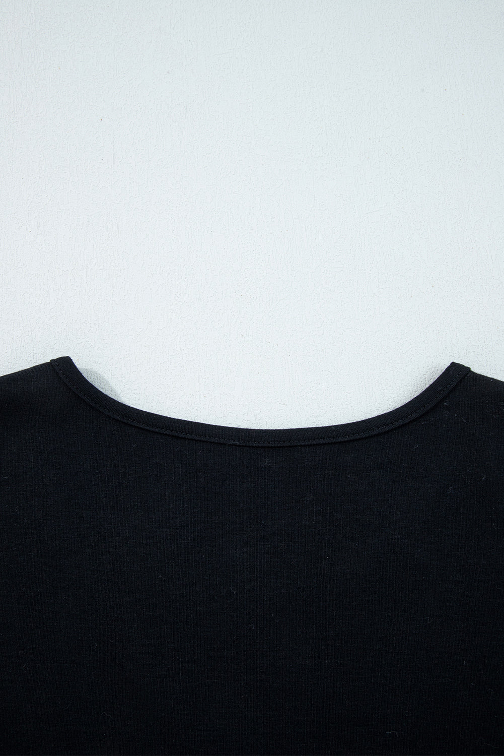 Blackish Green Asymmetric Seam Detail Solid Color Long Sleeve Top