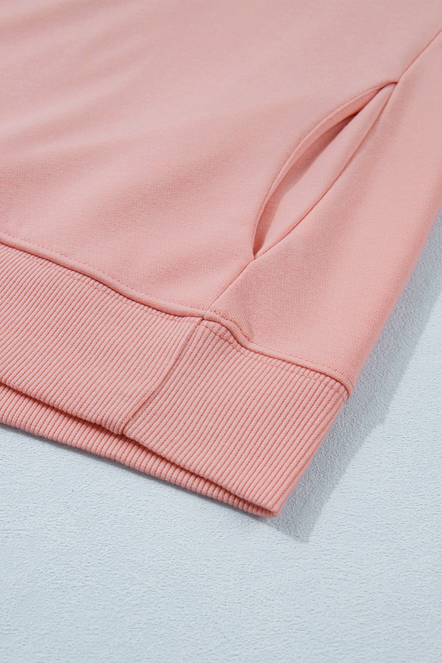 Pink Solid Color High Neck Cap Sleeve Loose Top