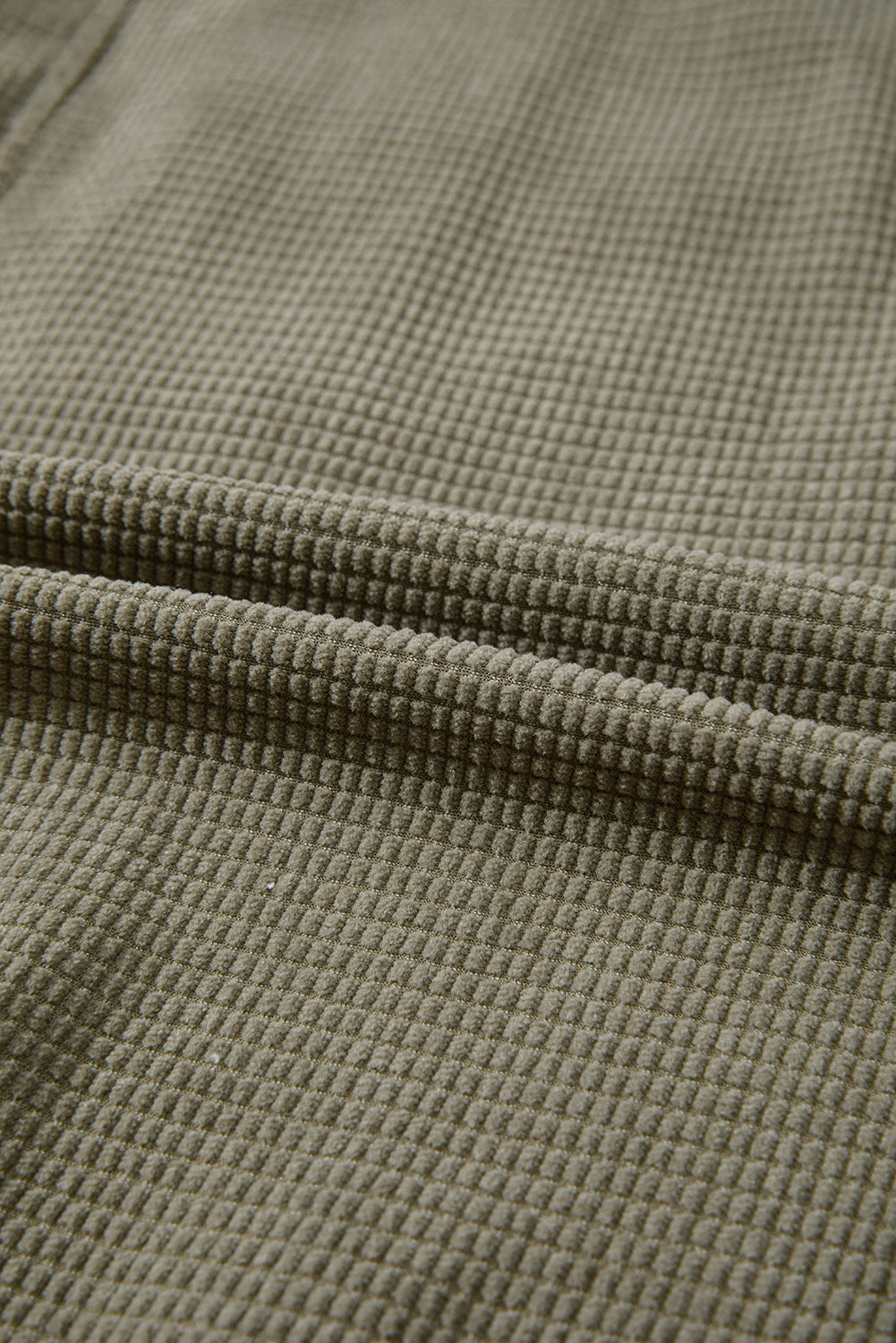 Laurel Green 2 in 1 Thermal Knit Textured Hooded Jacket