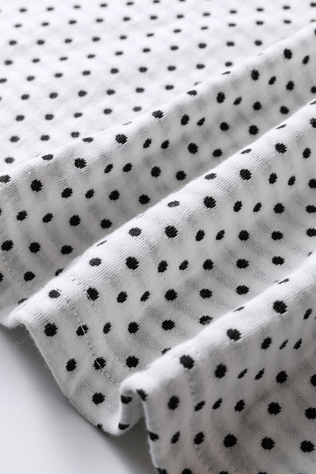 Beige Plus Size Dot Print Striped Patchwork Long Sleeve Henley Top