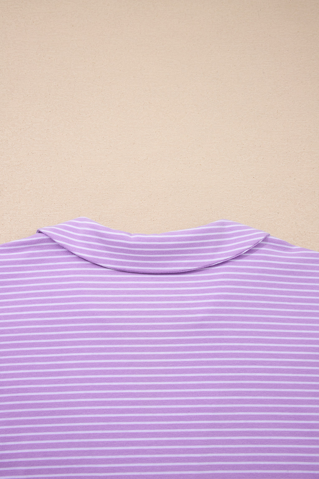 Pink Stripe Dolman Sleeve Polo Shirt and Drawstring Shorts Set