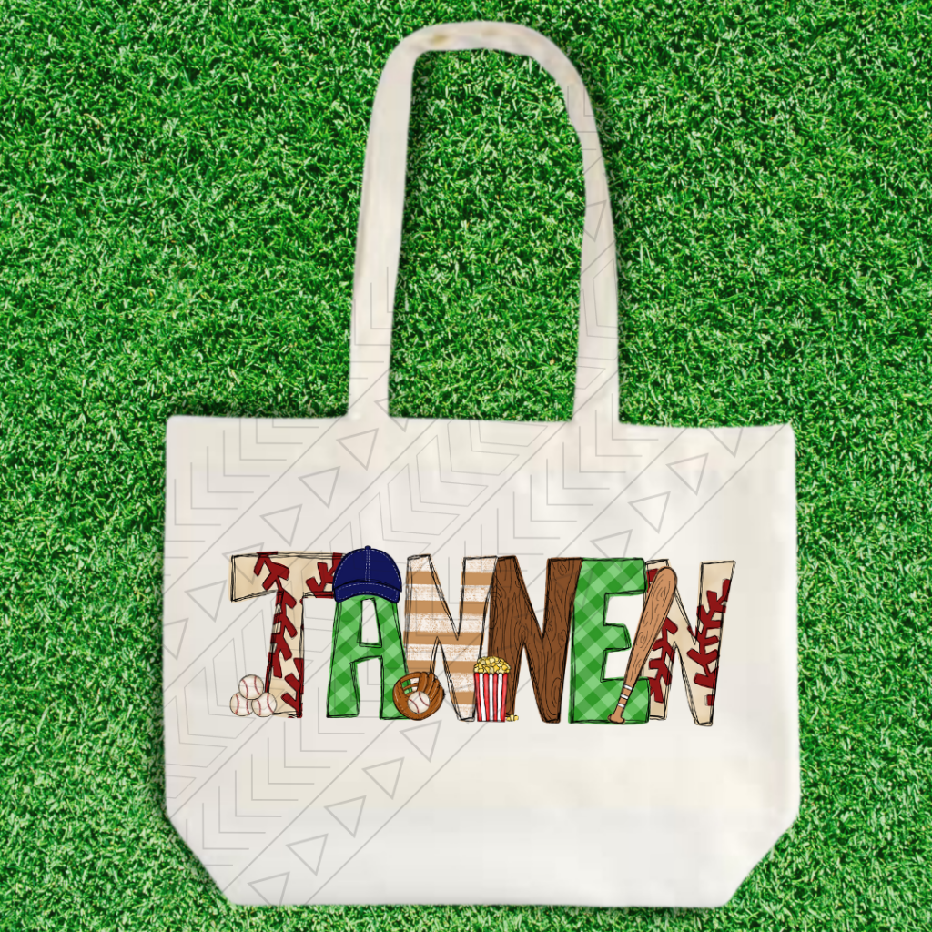 Baseball/Softball Name Tote