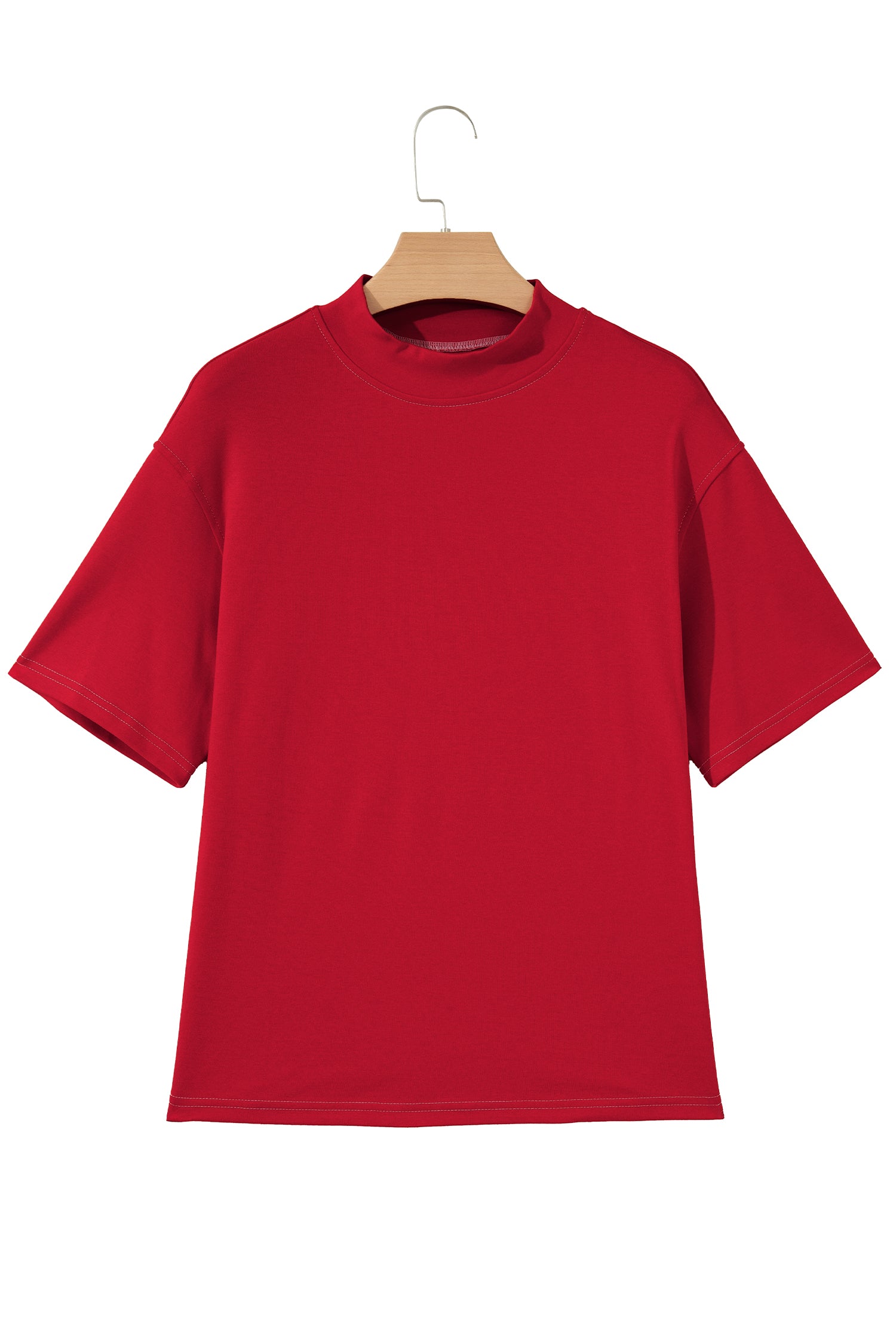 Light Grey Reversible Contrast-Stitched T-Shirt