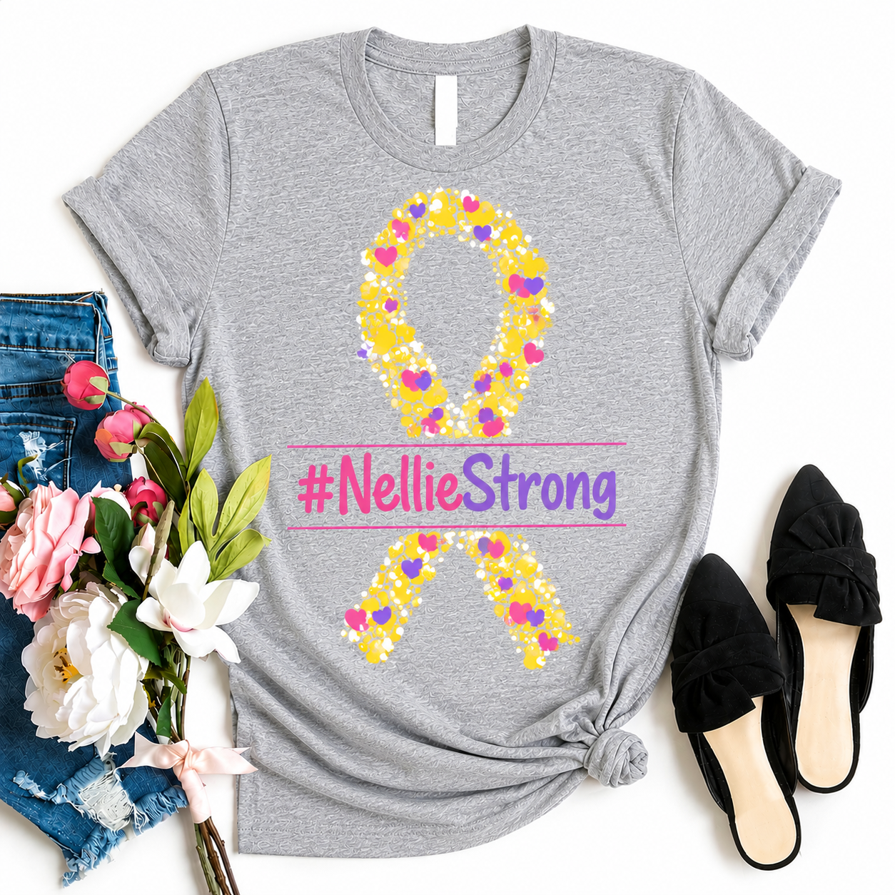 #NellieStrong graphic tee (Proceeds will go to the Parrish family)