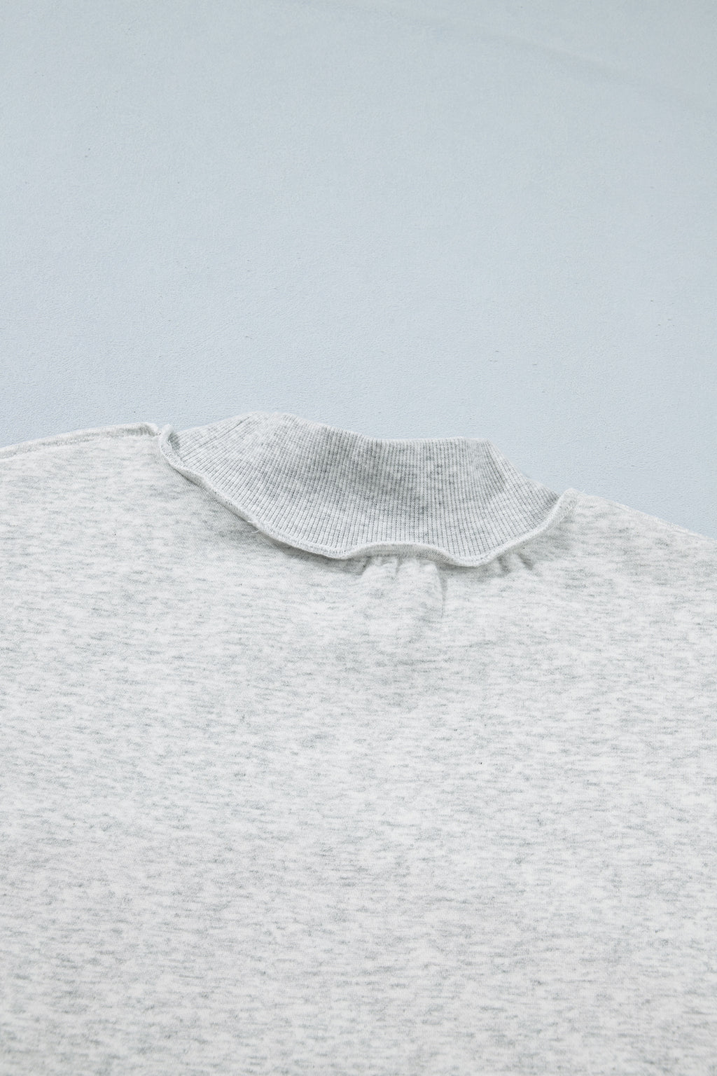 Light Grey TN TENNESSEE Double Printed Reversible Mock Neck Sweatshirt