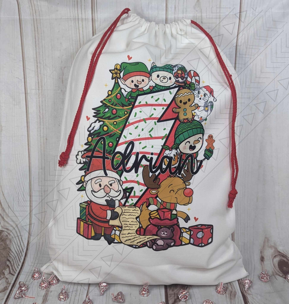 Christmas Bolt Santa Bag