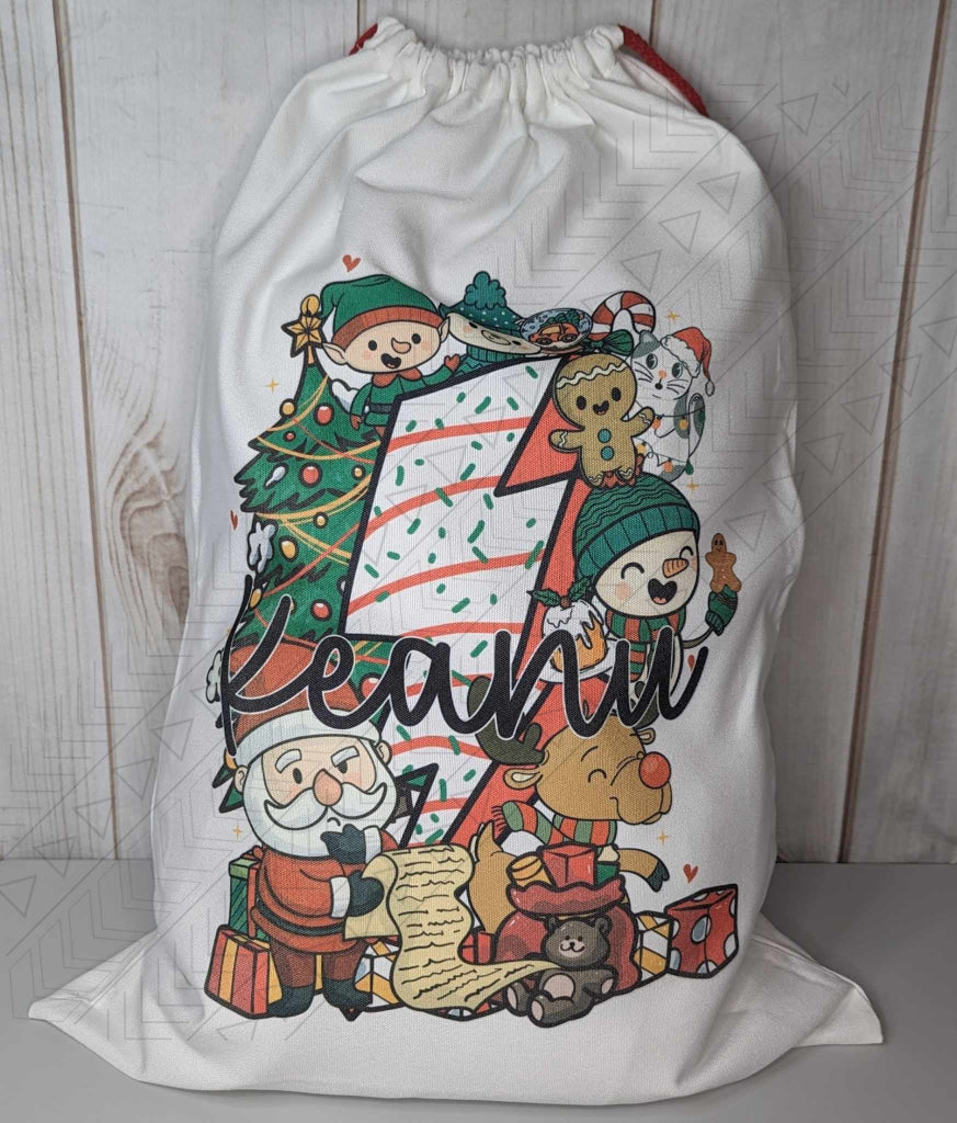 Christmas Bolt Santa Bag