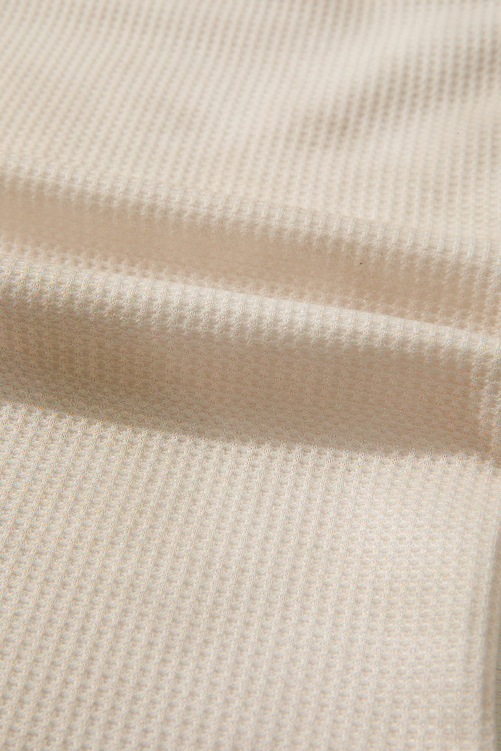 Pink Floral Patched Waffle Textured Colorblock V Neck Casual Hooded Top