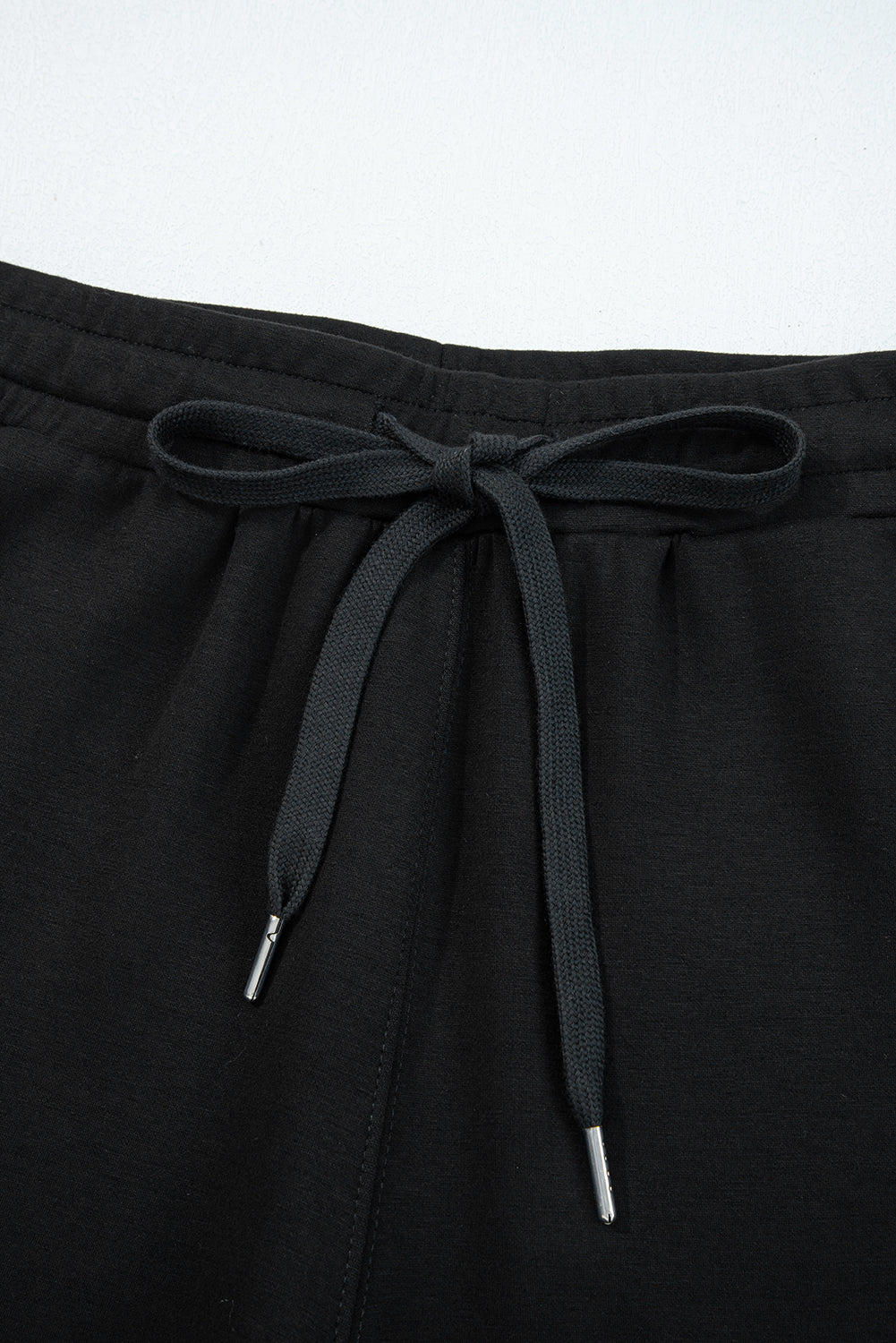 Goat Zip Collar Long Sleeve Top Drawstring Pants Set