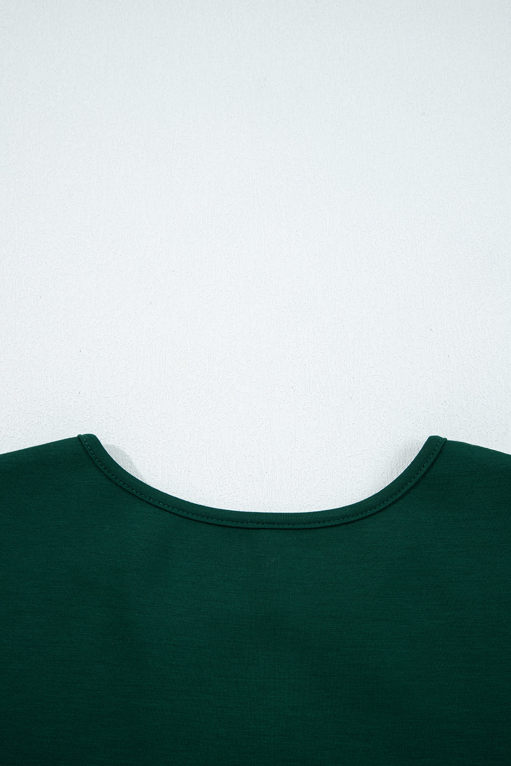 Burgundy Solid Color Ruched Detail Long Sleeve Midi Dress