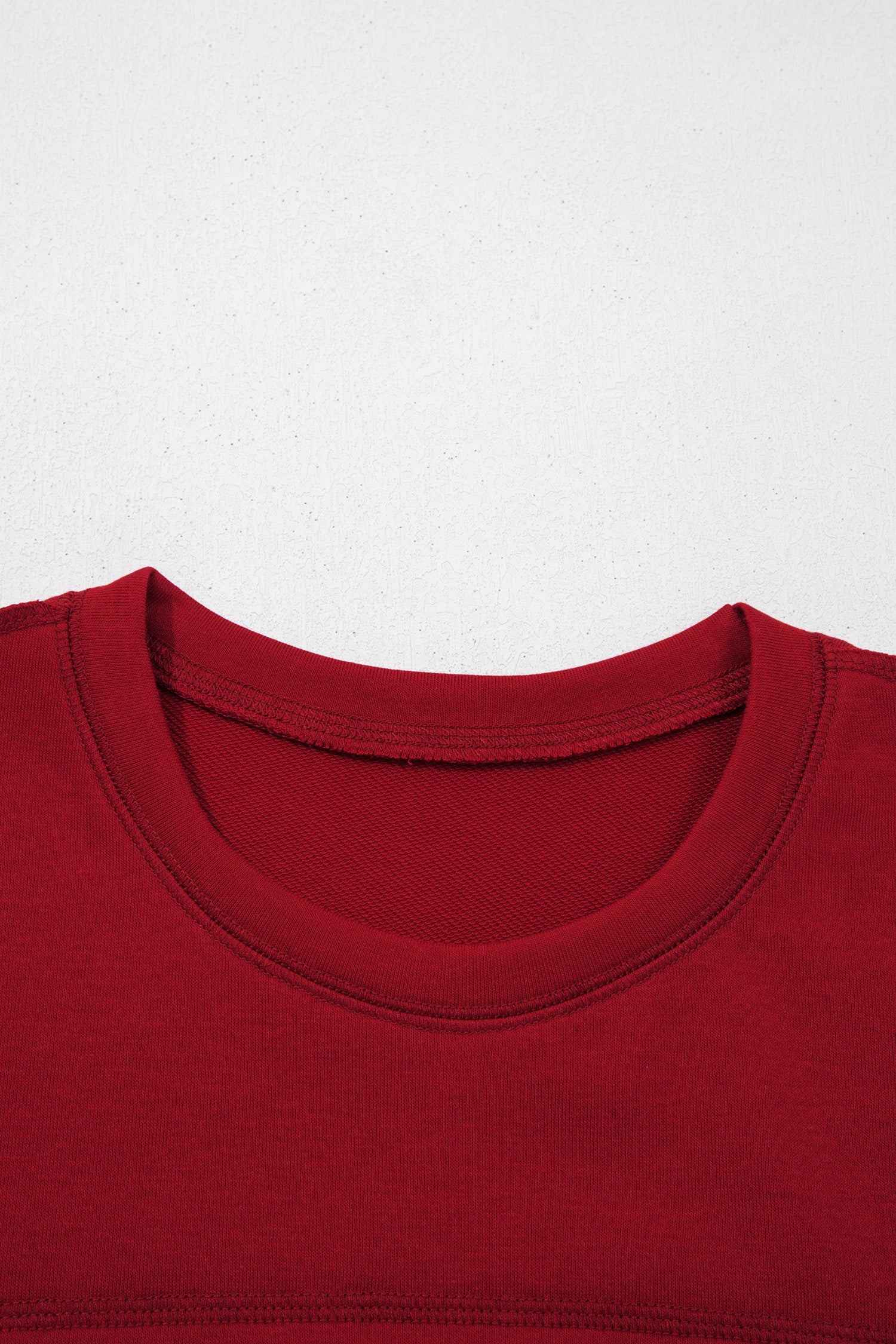 Racing Red Drop Shoulder Boxy Tee and Barrel Pants Set