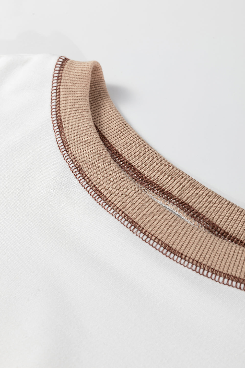 Green Stripe Colorblock Patchwork Contrast Stitching Oversize Sweatshirt