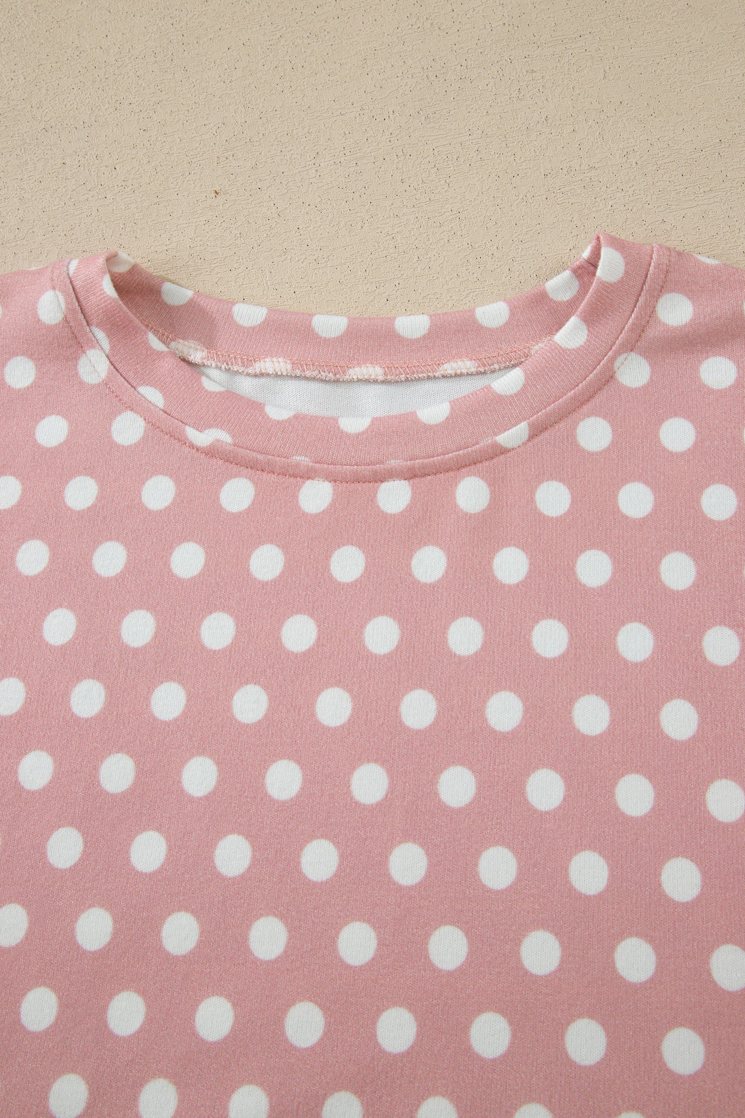 Pink Polka Dot Print Short Set