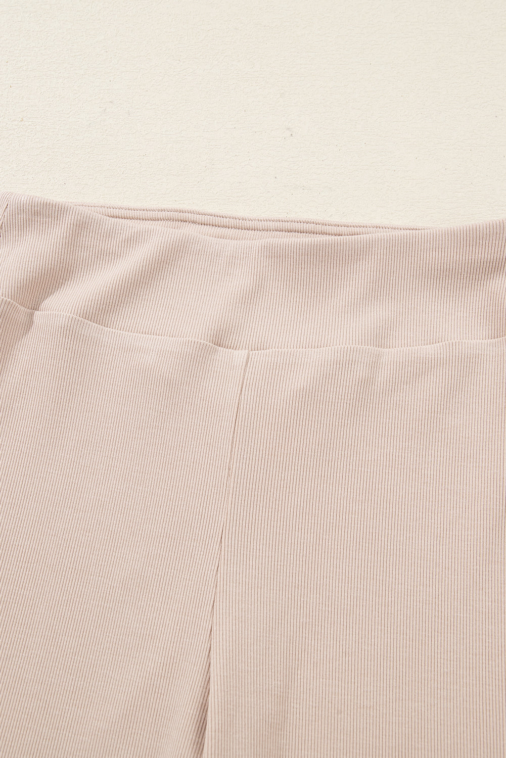 Jet Stream Solid Color Oversize Slit Sweatshirt Ribbed Leggings 2pcs Set