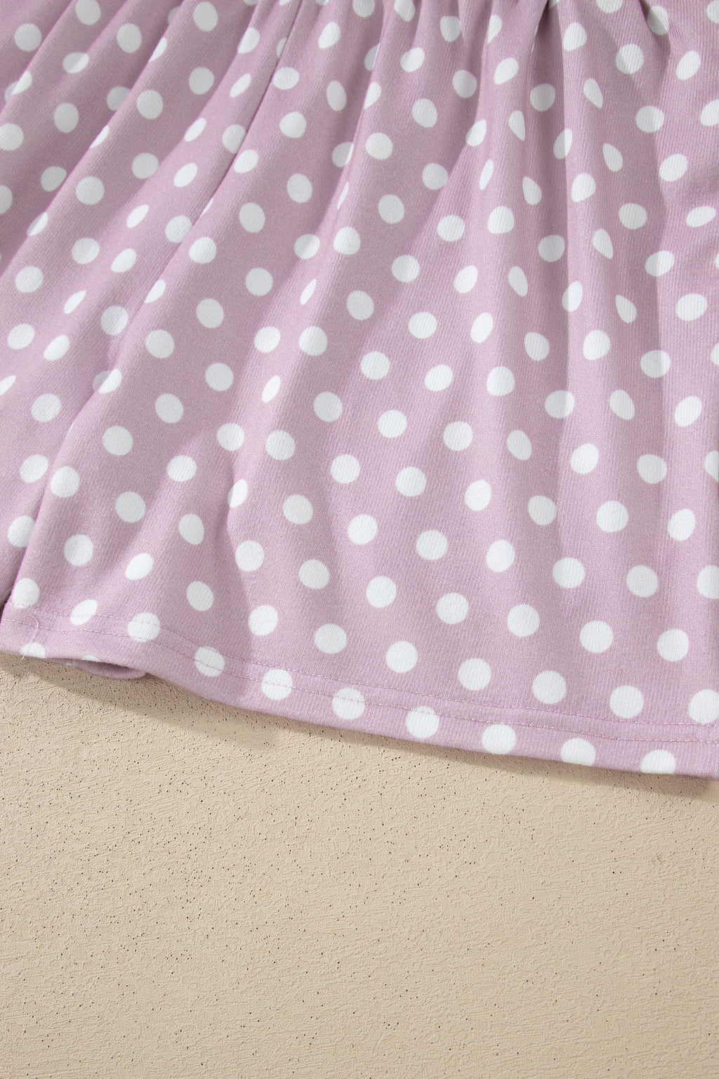 Pink Polka Dot Print Short Set