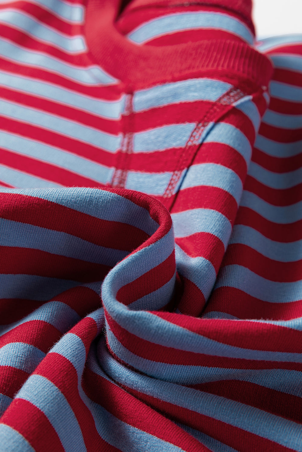 Green Stripe Exposed Seam Contrast Ribbed Trim Oversize Sweatshirt