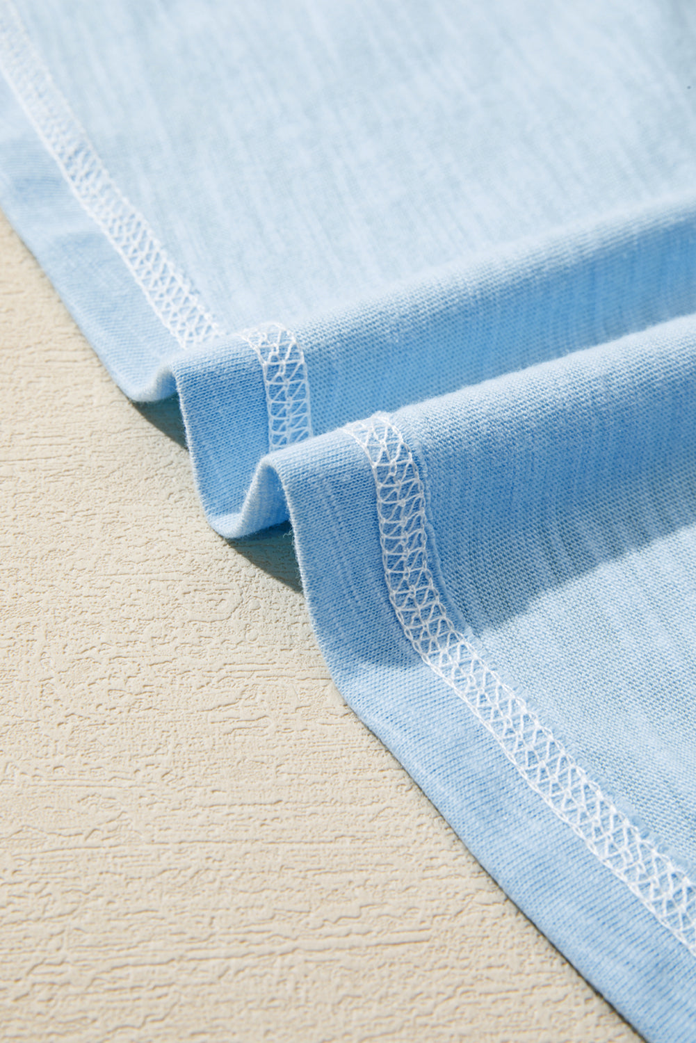 Pink Color Block Round Neck Exposed Seam Patchwork Striped Long Sleeve Top