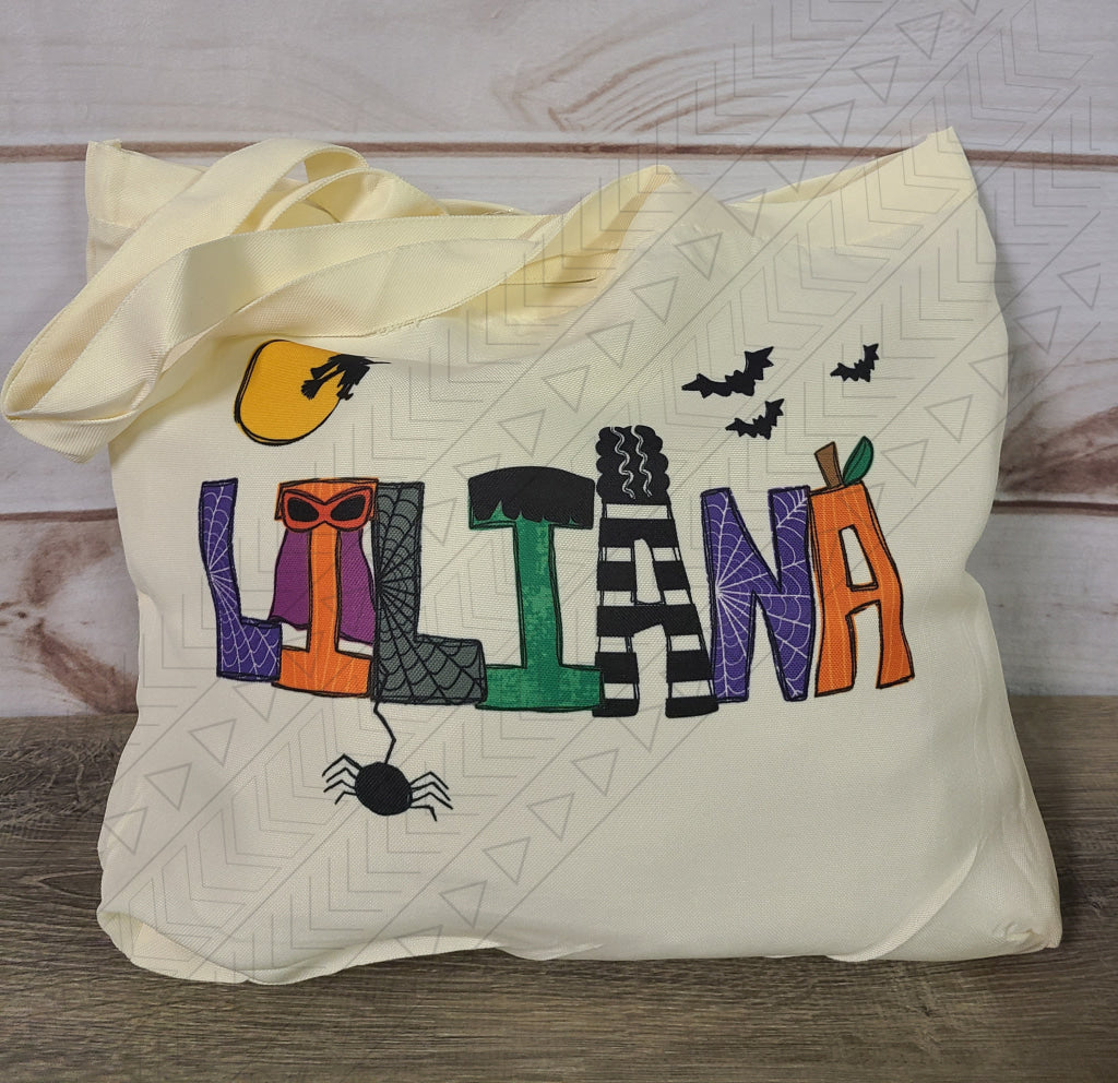 Halloween Name Bag