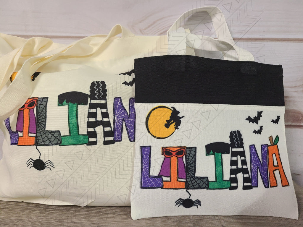 Halloween Name Bag