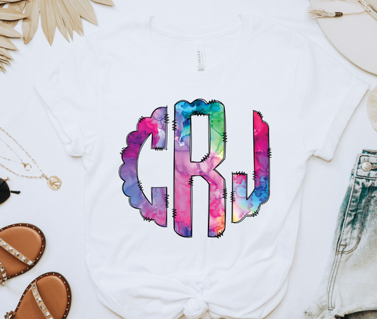 Watercolor Monogram Youth Shirt