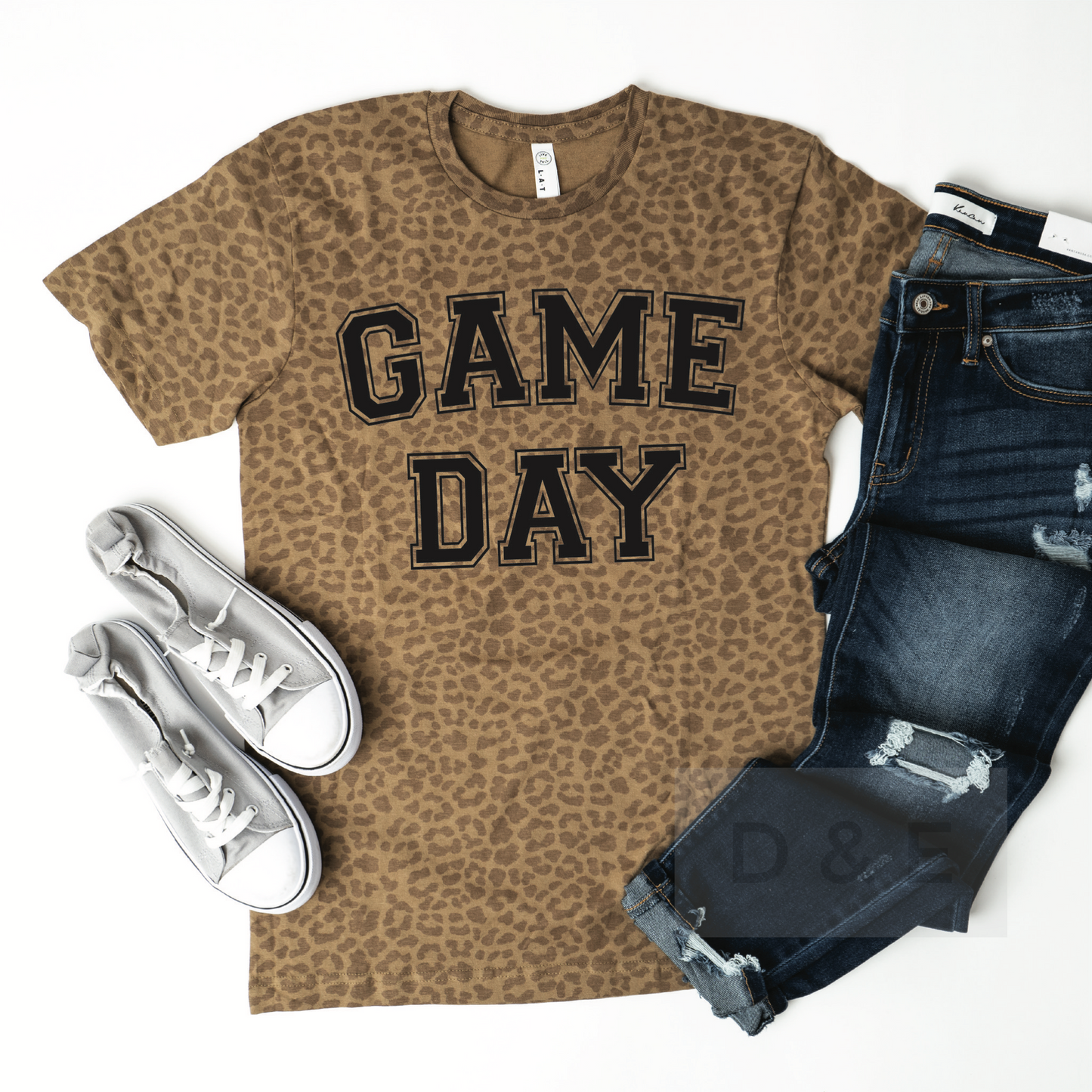 Game Day Leopard Graphic Tee