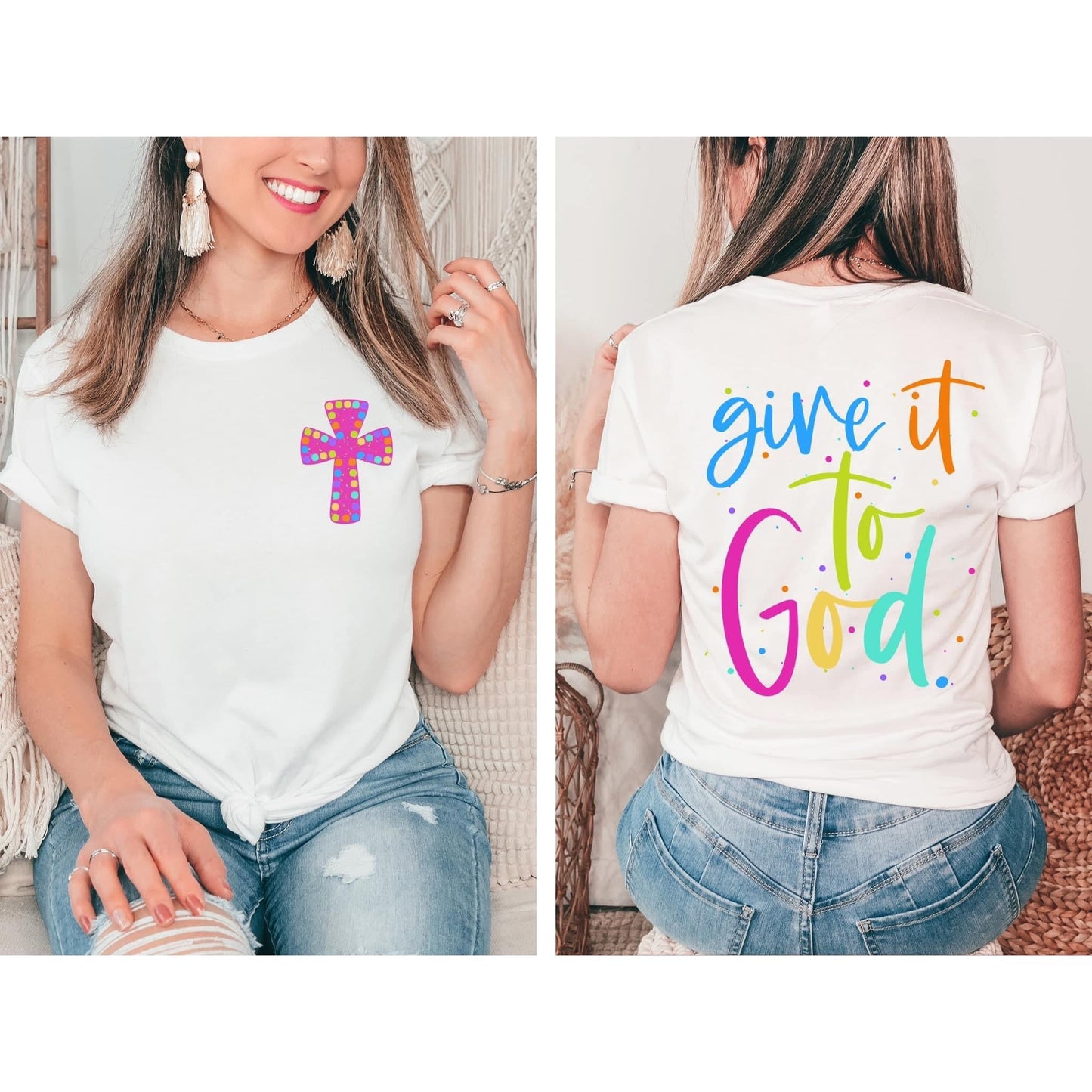 Give it to God front & back tee