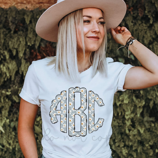 Daisy Monogram Youth Shirt