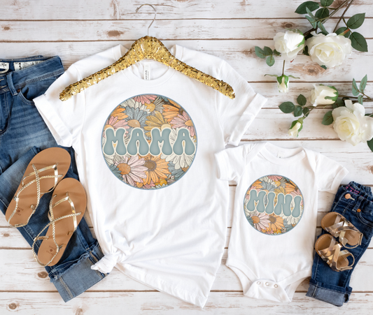 Floral mama circle *Ollie & Co Exclusive* Tee