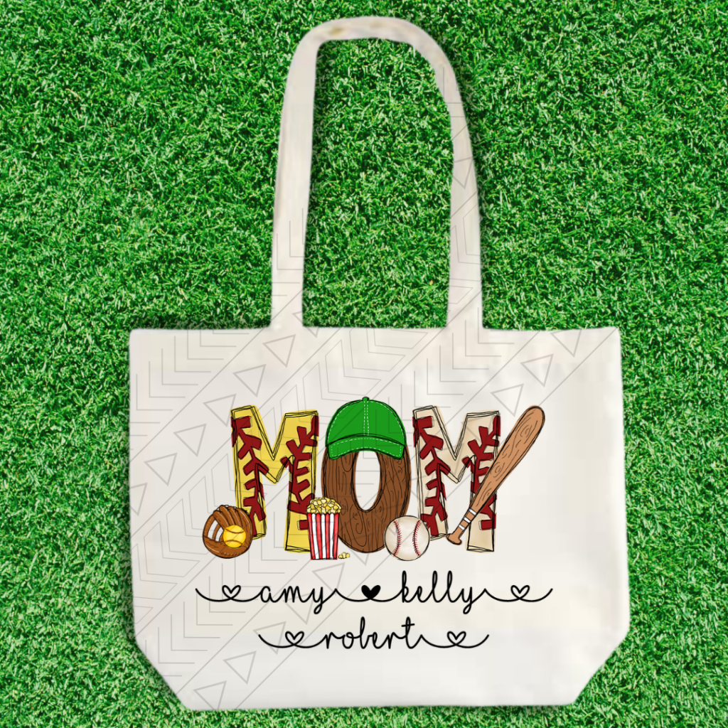 Name & Kids Baseball/Softball Tote