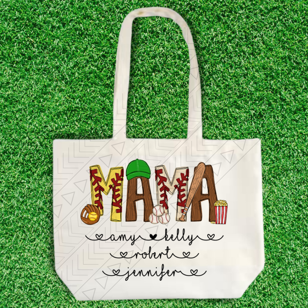Name & Kids Baseball/Softball Tote