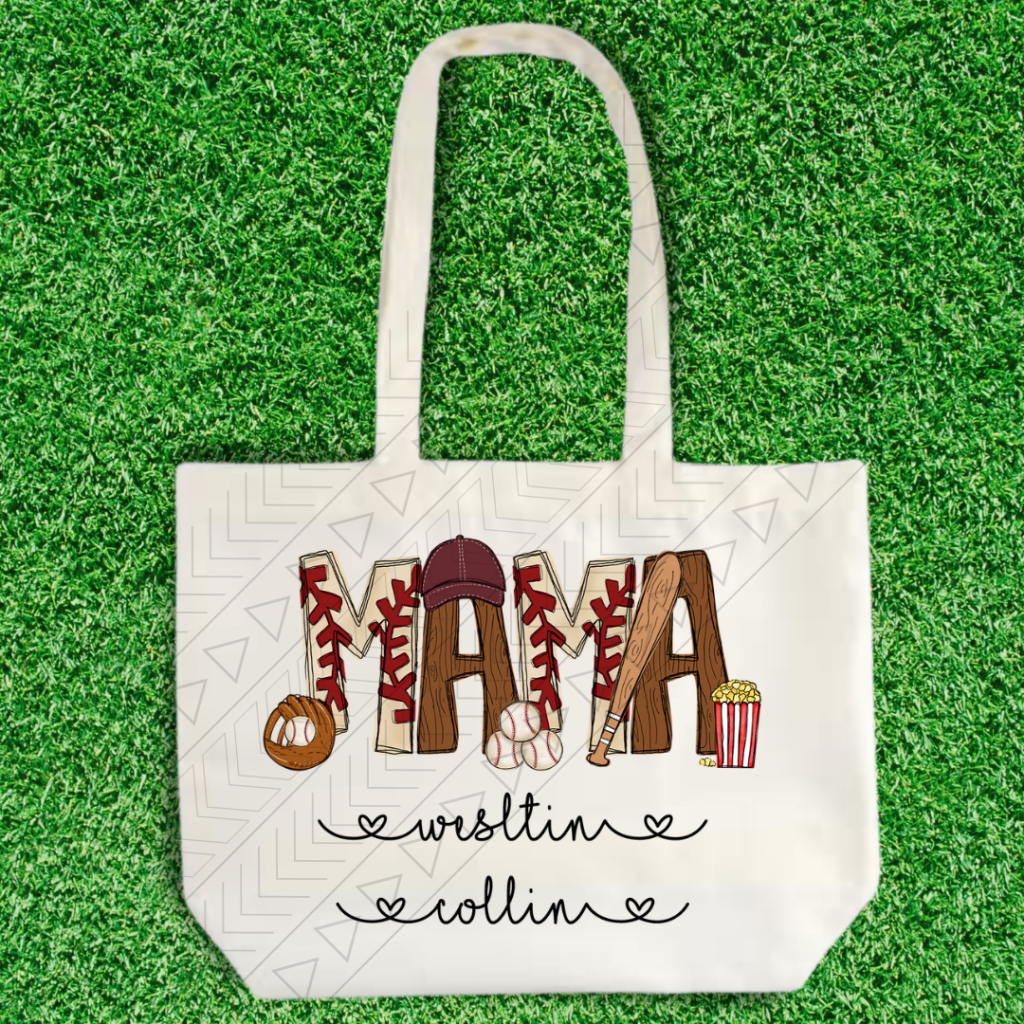 Name & Kids Baseball/Softball Tote