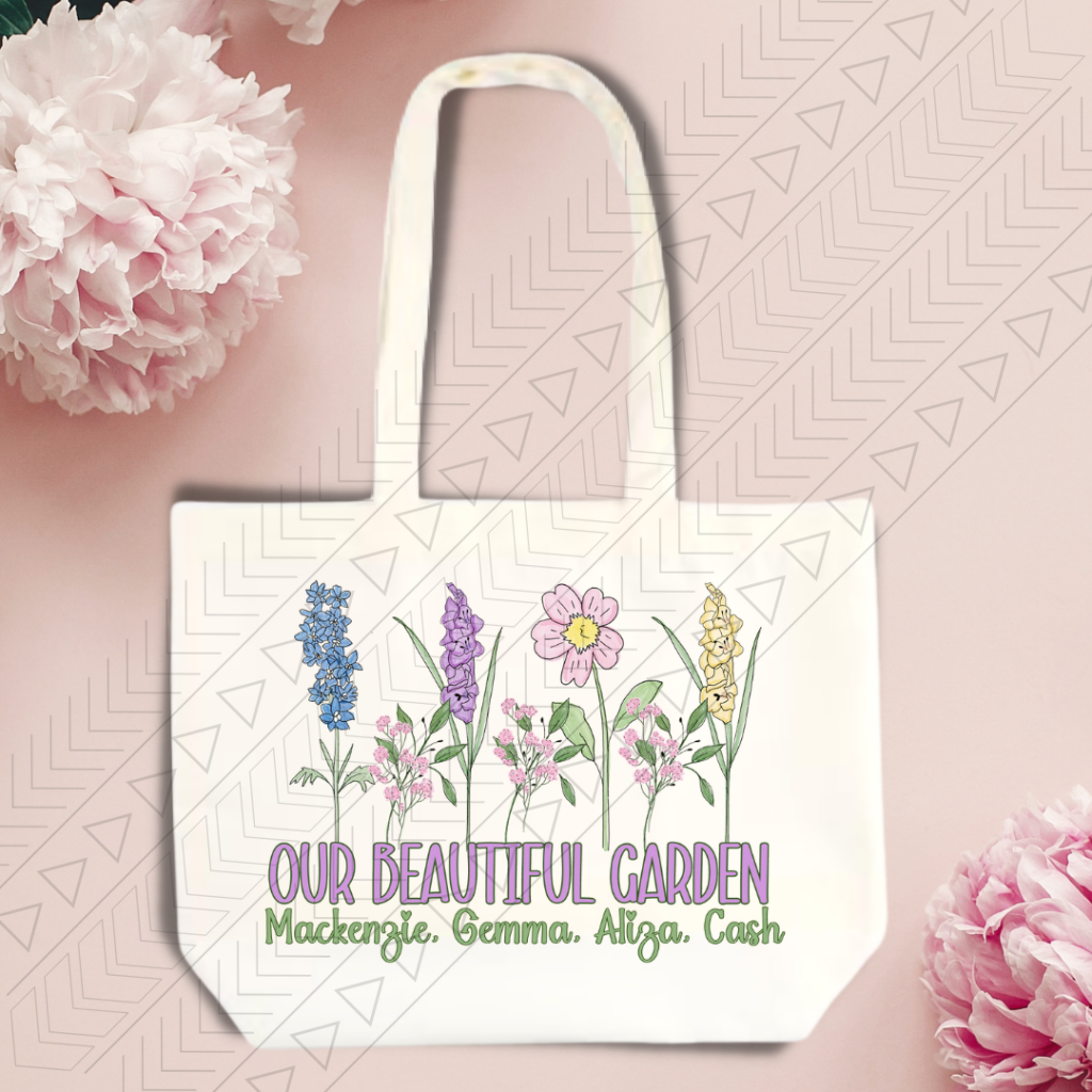 Our Beautiful Garden Name Tote