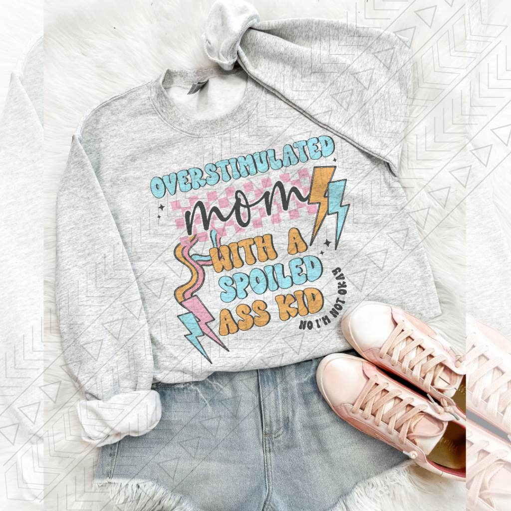 Overstimulated Mom With Spoiled Kids