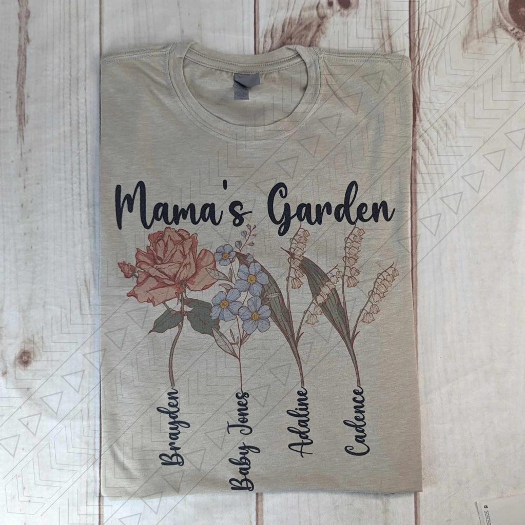 Vintage Mama's Garden  Name Tee *row*